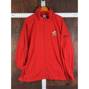 Maryland Terrapins Pro-Edge Lightweight Fleece Full Zip Jacket Red Men's XL NCAA